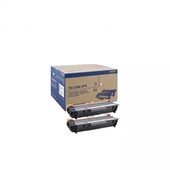 Tonera kasetne Brother TN3380 2 gab. 12000 lapas melna