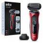 Folijas skuveklis Braun Series 6 61-R1200s SensoFlex SensoFoil Melns Sarkans