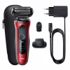 Folijas skuveklis Braun Series 6 61-R1200s SensoFlex SensoFoil Melns Sarkans