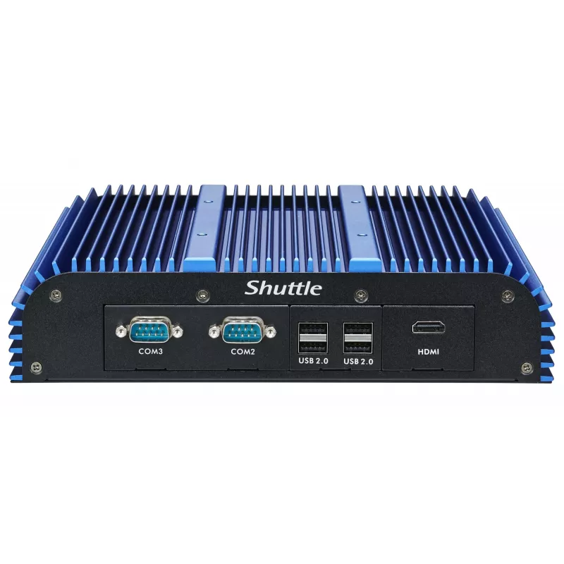 Shuttle BPCAL02-i7 industriālais Box-PC, Core i7-1255U, 2x SO-DIMM, 2x LAN, 1x COM, 1xHDMI, 4x USB, bez ventilatora, 24/7 nepārtraukta darbība