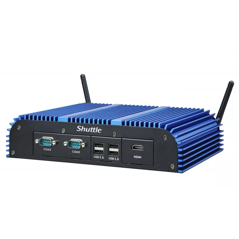Shuttle BPCAL02-i7 industriālais Box-PC, Core i7-1255U, 2x SO-DIMM, 2x LAN, 1x COM, 1xHDMI, 4x USB, bez ventilatora, 24/7 nepārtraukta darbība
