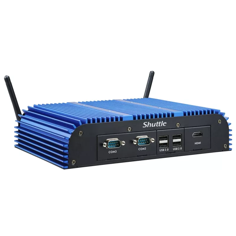Shuttle BPCAL02-i7 industriālais Box-PC, Core i7-1255U, 2x SO-DIMM, 2x LAN, 1x COM, 1xHDMI, 4x USB, bez ventilatora, 24/7 nepārtraukta darbība