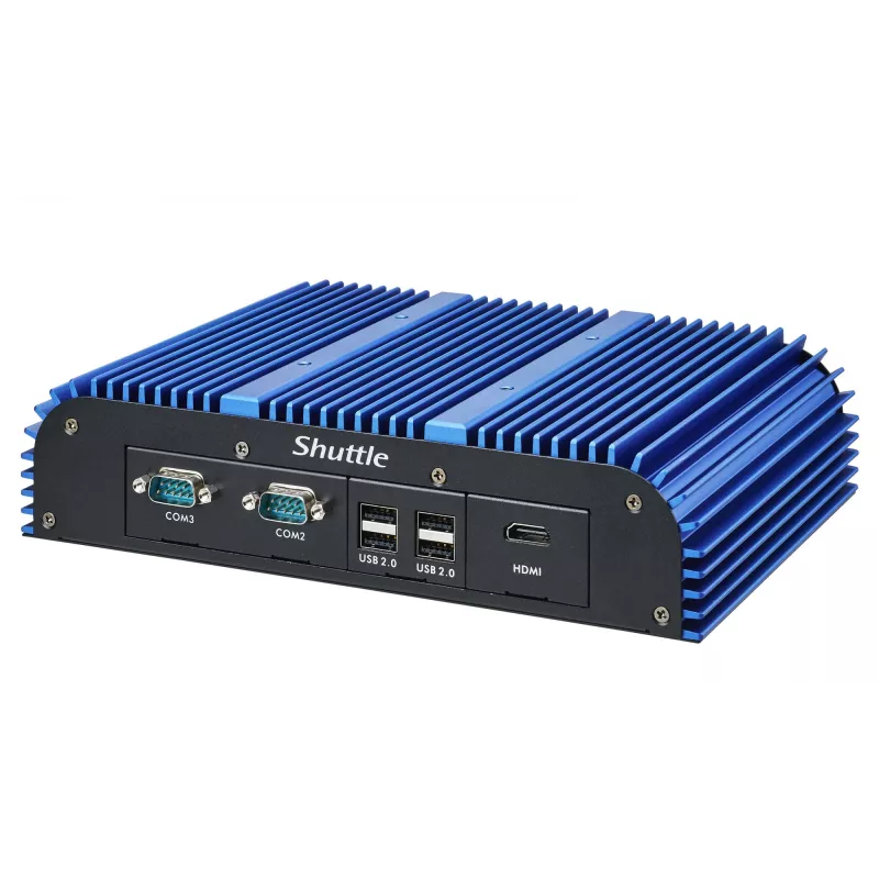 Shuttle BPCAL02-i7 industriālais Box-PC, Core i7-1255U, 2x SO-DIMM, 2x LAN, 1x COM, 1xHDMI, 4x USB, bez ventilatora, 24/7 nepārtraukta darbība