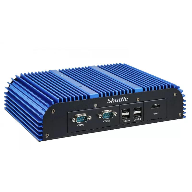 Shuttle BPCAL02-i7 industriālais Box-PC, Core i7-1255U, 2x SO-DIMM, 2x LAN, 1x COM, 1xHDMI, 4x USB, bez ventilatora, 24/7 nepārtraukta darbība