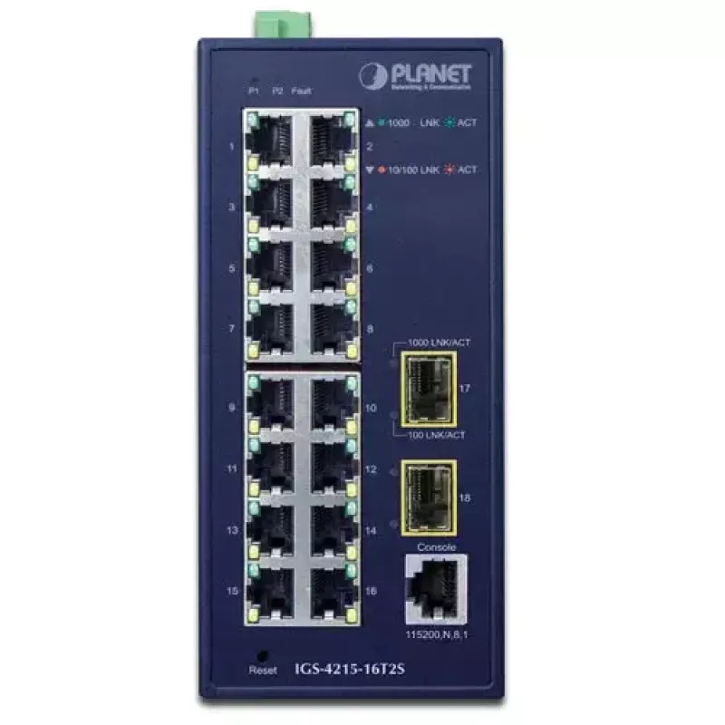 Pārvaldāms slēdzis PLANET IGS-4215-16T2S