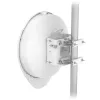 Tīkla tilts UBIQUITI UISP airFiber 60 XG — 6000 Mbit/s, diapazons līdz 4000 m, Gigabit Ethernet, uzstādīšana uz masta, balts