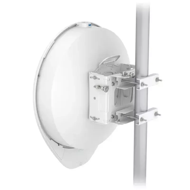 Tīkla tilts UBIQUITI UISP airFiber 60 XG — 6000 Mbit/s, diapazons līdz 4000 m, Gigabit Ethernet, uzstādīšana uz masta, balts