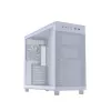 PC korpuss ASUS PRIME AP303 TG balta — ATX/Micro-ATX/Mini-ITX, rūdīts stikls, USB-C, 360 mm GPU atbalsts