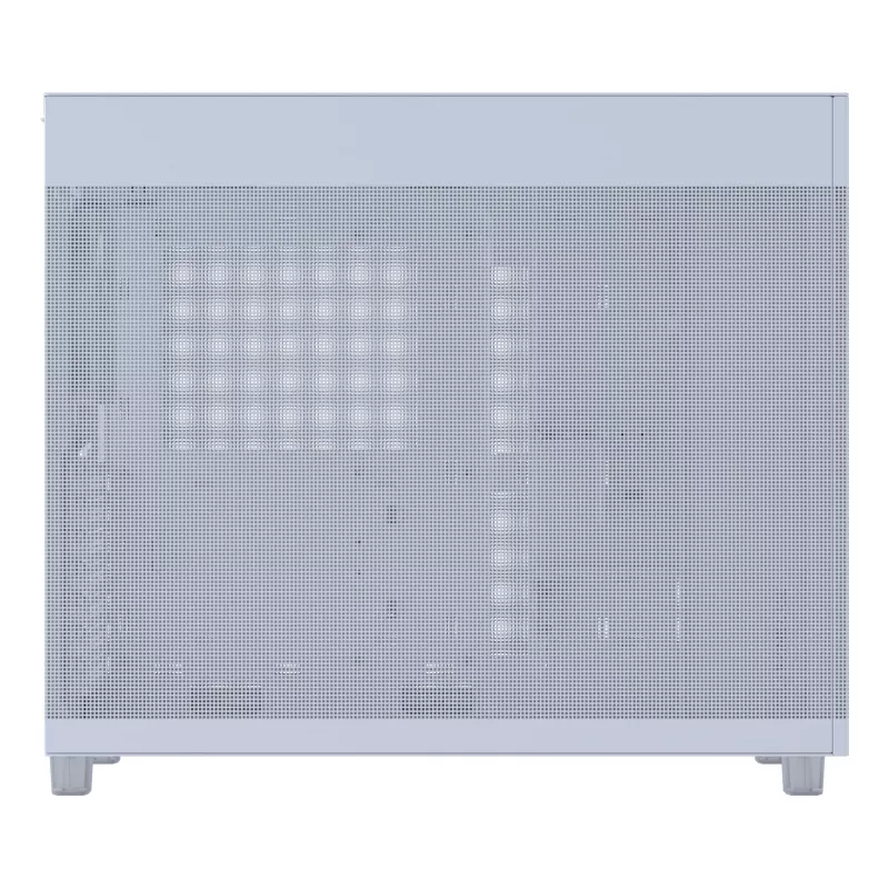 PC korpuss ASUS PRIME AP303 TG balta — ATX/Micro-ATX/Mini-ITX, rūdīts stikls, USB-C, 360 mm GPU atbalsts