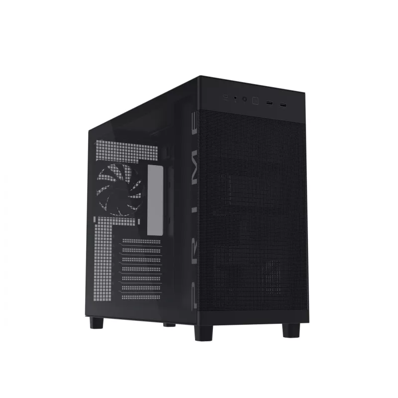 ASUS PRIME AP303 TG Melns, PC, Melns, micro ATX, Mini-ITX, ATX, 16,5 cm, 36 cm, 18 cm