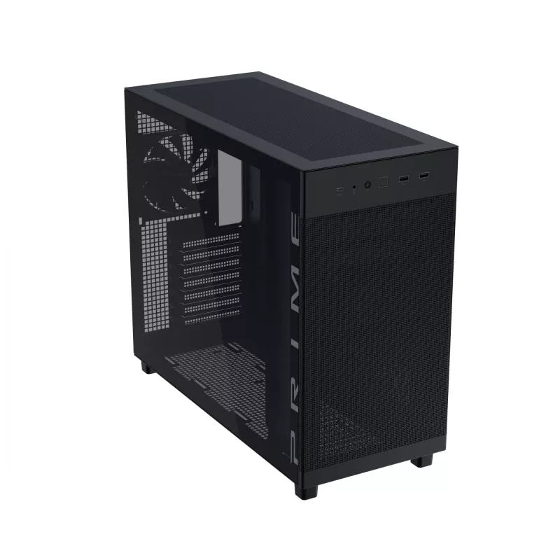 ASUS PRIME AP303 TG Melns, PC, Melns, micro ATX, Mini-ITX, ATX, 16,5 cm, 36 cm, 18 cm