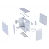 PC korpuss ASUS PRIME AP303 Mesh Midi Tower balts — ATX/Micro ATX/Mini-ITX, GPU līdz 36 cm, barošanas bloks līdz 18 cm, CPU dzesētāja augstums 16,5 cm