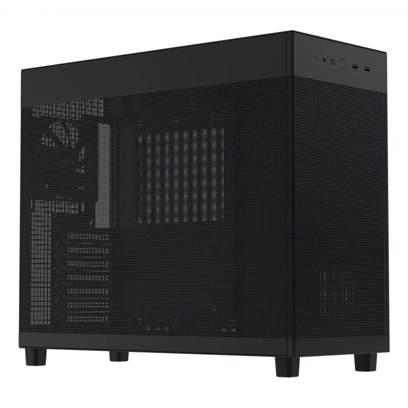PC korpuss ASUS Prime AP303 Mesh Midi Tower — ATX, atbalsta GPU 36 cm, CPU dzesētāju 165 mm, USB-A 2×, USB-C 1