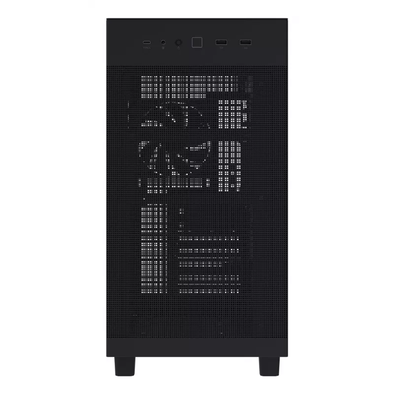 PC korpuss ASUS Prime AP303 Mesh Midi Tower — ATX, atbalsta GPU 36 cm, CPU dzesētāju 165 mm, USB-A 2×, USB-C 1