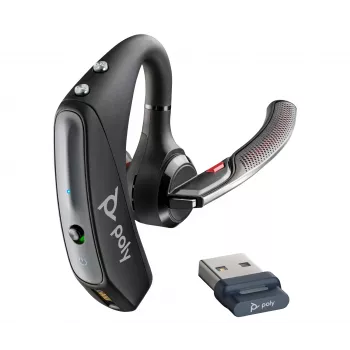 Austiņas Poly Voyager 5200 USB-A Bluetooth austiņas + BT700 sargspraudnis