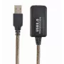 GEMBIRD aktīvs USB 2.0 pagarinātāja kabelis, 10 m – melns