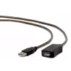 GEMBIRD aktīvs USB 2.0 pagarinātāja kabelis, 10 m – melns