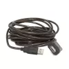 GEMBIRD aktīvs USB 2.0 pagarinātāja kabelis, 10 m – melns