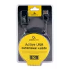 GEMBIRD aktīvs USB 2.0 pagarinātāja kabelis, 10 m – melns