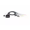 KVM slēdzis ATEN CS22DP-AT 2-portu USB DisplayPort, 4K@30Hz, USB-A konsole, audio, 1.2 m kabelis
