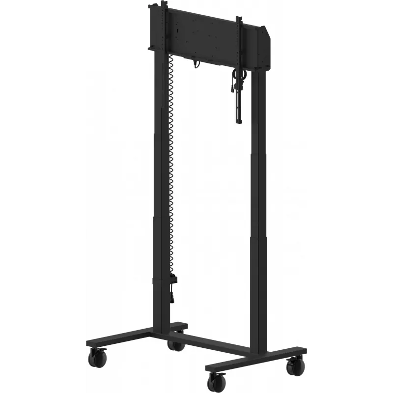 iiyama MD-CAR2031-B1 elektriskais grīdas pacēlājs uz riteņiem displejiem 55–105 collas, maks. 120 kg, VESA 800x600, augstums 850–1800 mm, melns