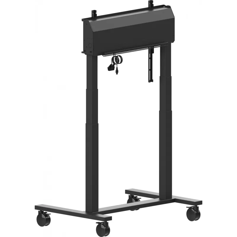 iiyama MD-CAR2031-B1 elektriskais grīdas pacēlājs uz riteņiem displejiem 55–105 collas, maks. 120 kg, VESA 800x600, augstums 850–1800 mm, melns