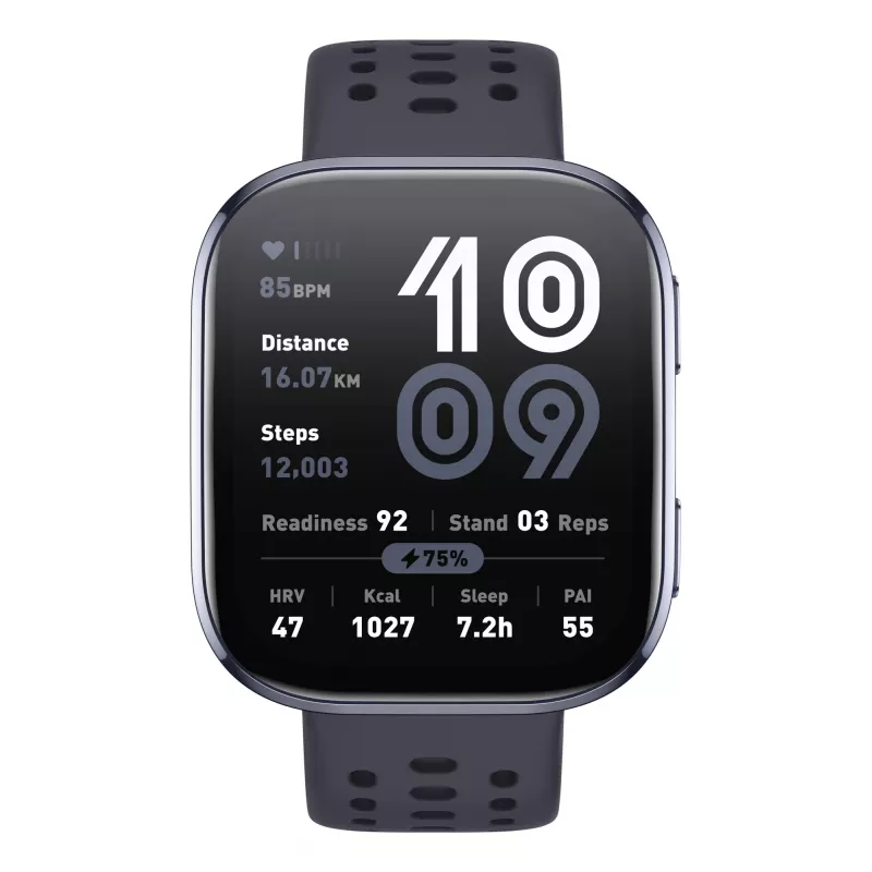 Amazfit Bip 6 Melns 5 cm (1,97 colla) AMOLED Digital 390 x 450 pikseļi Skārienjūtīgais GPS (satelītu)