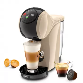 Kapsulas kafijas automāts De’Longhi Genio S — 0,8 L ūdens tvertne, 15 bāri, novietojams uz galda virsmas, taupes krāsā