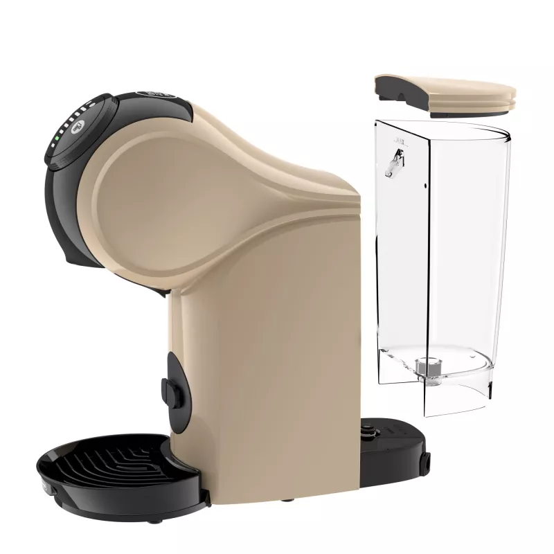 Kapsulas kafijas automāts De’Longhi Genio S — 0,8 L ūdens tvertne, 15 bāri, novietojams uz galda virsmas, taupes krāsā