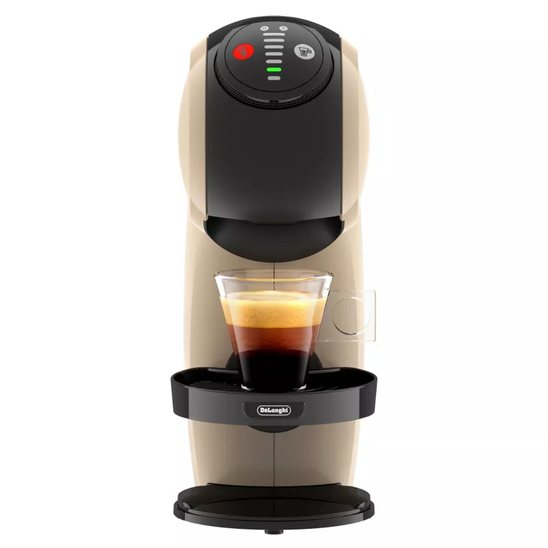 Kapsulas kafijas automāts De’Longhi Genio S — 0,8 L ūdens tvertne, 15 bāri, novietojams uz galda virsmas, taupes krāsā