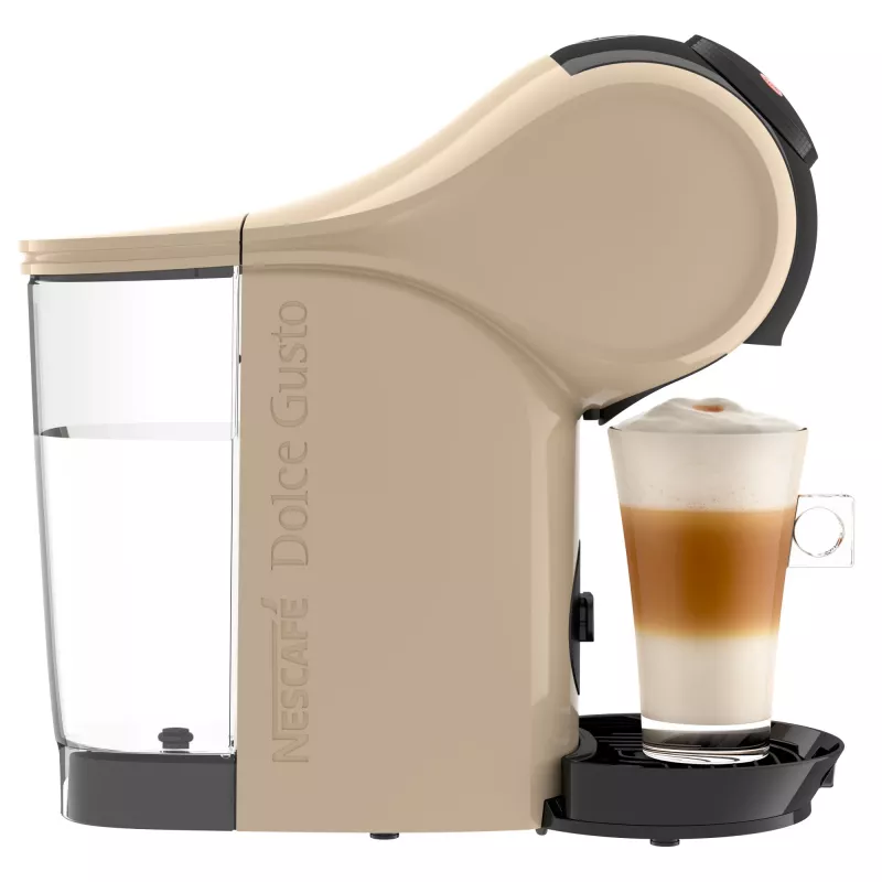 Kapsulas kafijas automāts De’Longhi Genio S — 0,8 L ūdens tvertne, 15 bāri, novietojams uz galda virsmas, taupes krāsā