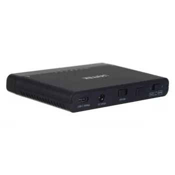 USB-C centrmezgls Unitek S1222A SolidForce+ — HDMI 4K, Ethernet, SATA III, 10 Gbit/s, alumīnija korpuss, melns