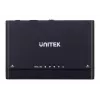 USB-C centrmezgls Unitek S1222A SolidForce+ — HDMI 4K, Ethernet, SATA III, 10 Gbit/s, alumīnija korpuss, melns
