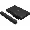 USB-C centrmezgls Unitek S1222A SolidForce+ — HDMI 4K, Ethernet, SATA III, 10 Gbit/s, alumīnija korpuss, melns