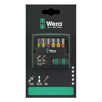 Wera 05073641001 Bit-Check 12 Wood TORX HF 1 SB bitu komplekts