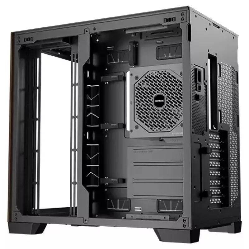 Antec C8 Wood Full Tower melnā krāsā datora korpuss