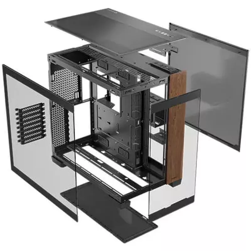 Antec C8 Wood Full Tower melnā krāsā datora korpuss