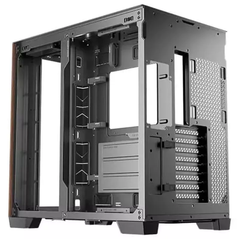 Antec C8 Wood Full Tower melnā krāsā datora korpuss