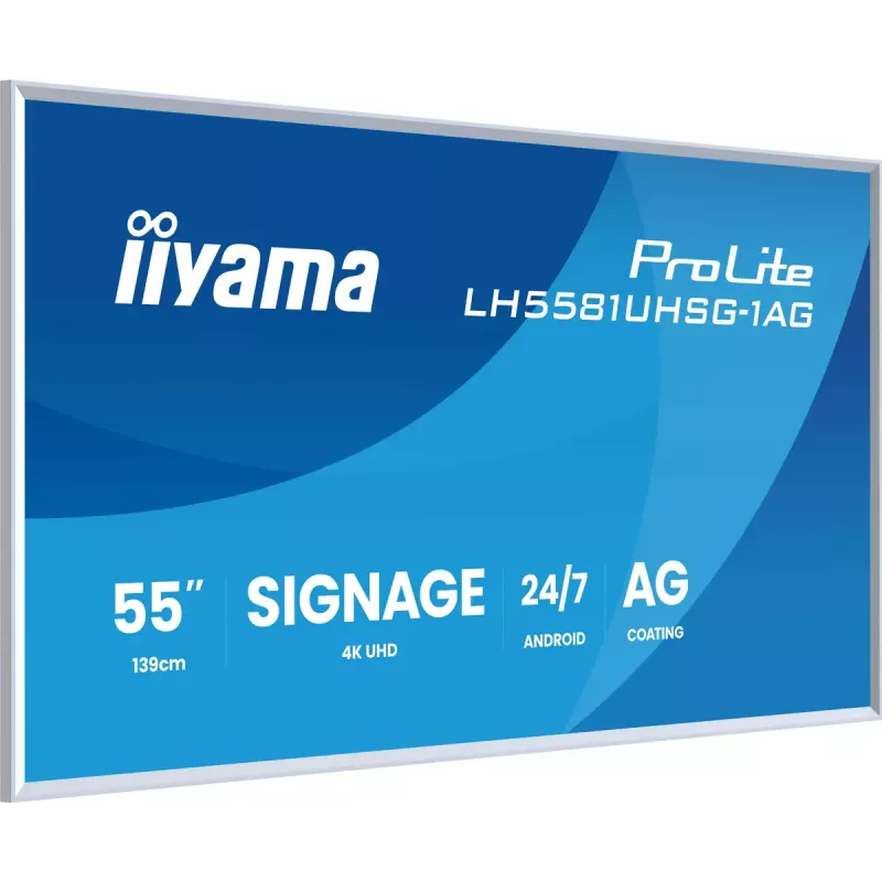 Monitors iiyama LH5581UHSG-1AG 54.6 collu interaktīvais plakanā paneļa displejs 4K Ultra HD 3840 x 2160