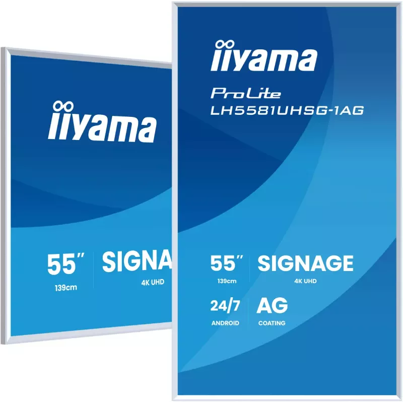 Monitors iiyama LH5581UHSG-1AG 54.6 collu interaktīvais plakanā paneļa displejs 4K Ultra HD 3840 x 2160