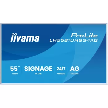 Monitors iiyama LH5581UHSG-1AG 54.6 collu interaktīvais plakanā paneļa displejs 4K Ultra HD 3840 x 2160