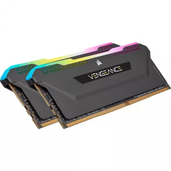 CORSAIR atmiņa 16GB DDR4 3200MHz C16 (2x8gb) Vengeance RGB Pro Melns