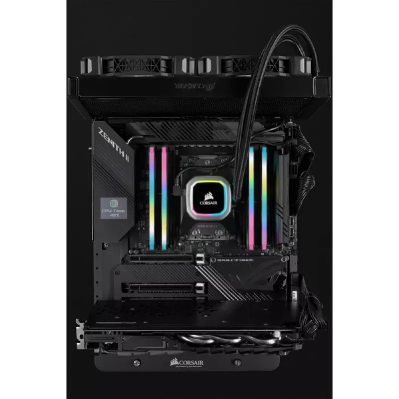 CORSAIR atmiņa 16GB DDR4 3200MHz C16 (2x8gb) Vengeance RGB Pro Melns
