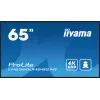 iiyama LH6560UHS-B2AG Signage Displejs Digitālā A-tāfele 163.8 cm (64.5 collas) LED Wi-Fi 500 cd/m² 4K Ultra HD Melns Iebūvēts procesors Android 11 24/7