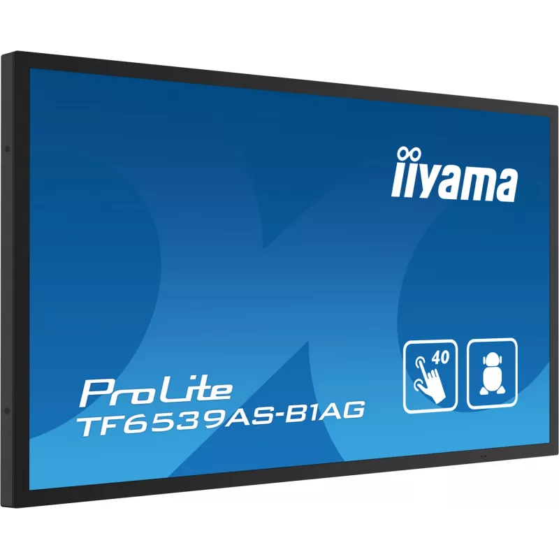 Digitālās izkārtnes plakanais panelis iiyama TF6539AS-B1AG 64.5 collu skārienekrāns LED 3840 x 2160