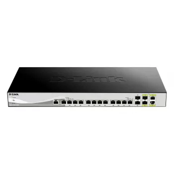 D-Link DXS-1210-16TC/E tīkla slēdzis Pārvaldīts L2 10G Ethernet (100/1000/10000) Pelēks