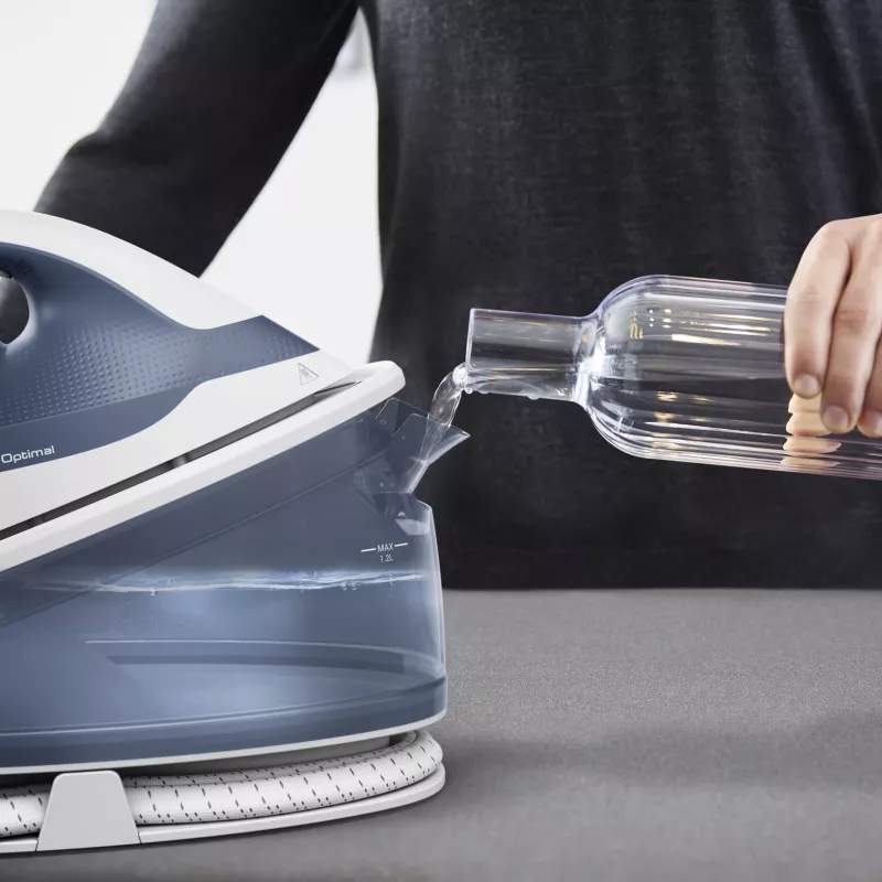 Tefal Express Optimal SV4110 2200 W 1.2 L Ceramic Express Glide Blue, balta