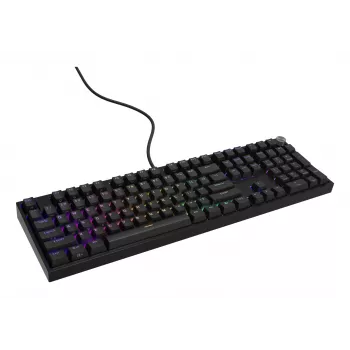 Mehāniskā tastatūra Genesis THOR 404 — pilna izmēra 100% USB QWERTY angļu, melna, RGB