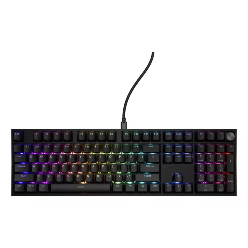 Mehāniskā tastatūra Genesis THOR 404 — pilna izmēra 100% USB QWERTY angļu, melna, RGB