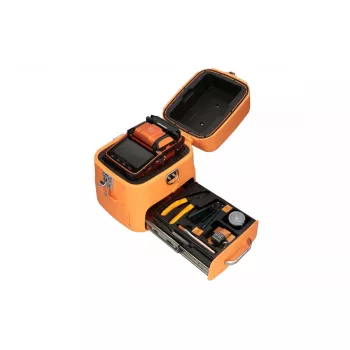 Optiskā šķiedru metinātājs Extralink AI-9 7800 mAh akumulators LED lampa LCD 5,1 collas